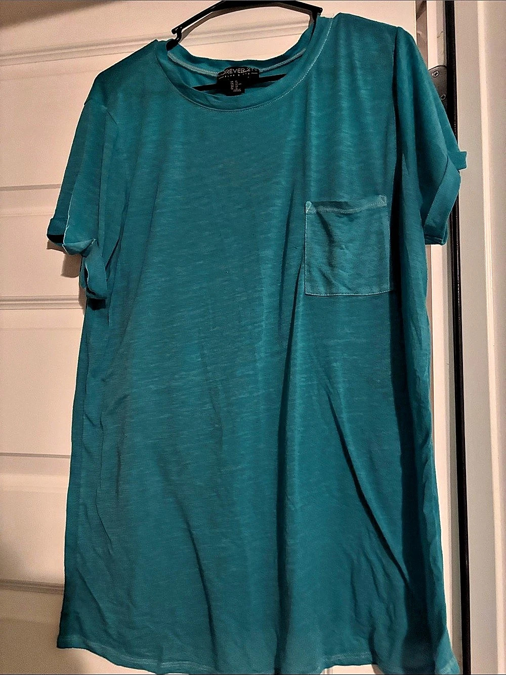 Forever 21 Blue Pocket Mini Dress